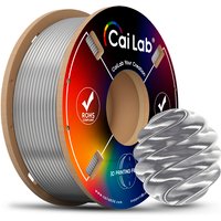 CAILAB PLA Silk 3D-printer Filament, Effen kleur - Zilver