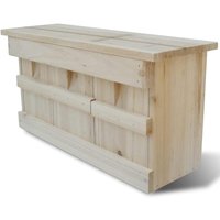 vidaXL vogelhuisje voor mussen - hout, 44 x 15,5 x 21,5 cm