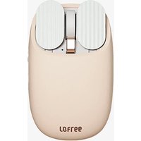 Lofree Wavy Chips Bluetooth Mouse – Dual-Mode Connection (Bluetooth / 2.4G), 5-Level Adjustable DPI, 800mAh Battery, Milk Tea Color, EP115