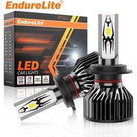 ENdureLite 9005/HB3 auto-ledlampen, helderheid 17000 lm, 6000 K koelwit licht, 5570 CSP-chips, efficiënt koelsysteem, aansluiten en gebruiken, set van 2