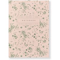 Katie Leamon A5 Notebook Lined Paper 100GSM Blush & Light Green Floral