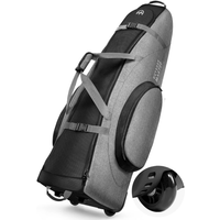 OutdoorMaster Padded Golf Club Travel Bag with Wheels - Grey