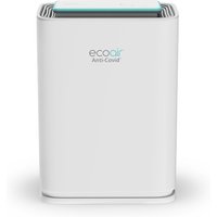ecoair AVS Anti-Covid Air Steriliser – Thermo-Clean Technology, 100 m³/h Airflow, Quiet 28–43 dB, Nano-Silver Washable Filter, 42 m² Coverage – White