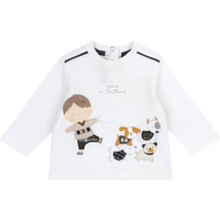 CHICCO T-shirt met lange mouwen 74 naturel