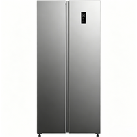 Sonlu+SBS+CC-520WE+444L large capacity, frost-free, ultra-quiet operation at just 40dB, fast cooling, Light Silver design