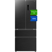 CHiQ JKR461WGE 459L KITFit Pro 4-Door French Door Fridge Freezer - Black Steel - E Rated
