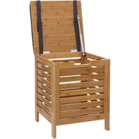 5five Bamboe Opbergkist Kruk - 35 cm, Natuurlijk