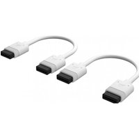 CORSAIR iCUE Link-kabels - 2 x 100 mm recht - wit