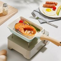 COOKER KING Non-stick Tamagoyaki 18*13cm,Titanium-Containing Ceramic Coated PTFE&PFOA FREE, Induction Ready