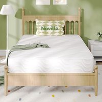 Novilla Nest Pocket Sprung Mattresses Medium Firm Spring Mattress with Breathable Sprung System Cool Touch OEKO Fabric, 135x190cm