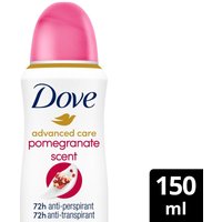 Dove deodorant spray geavanceerde verzorging go fresh granaatappel antitranspirant - 150 ml