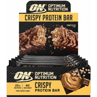 Optimum Nutrition knapperige eiwitreep pindakaas 65 g x 10 repen
