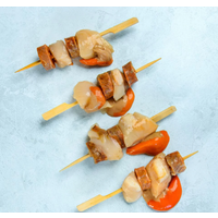 Scallop & Chorizo skewers - 4 skewers