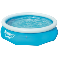 Bestway snelle opzet zwembad - 305 cm, blauw met witte rand