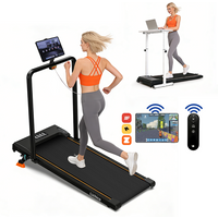Lichico Walking Pad Loopband met 0-9% helling, Onderbouwbare loopband met 40 x 100 cm hardoppervlak en slimme app-afstandsbediening, Hardapparaat met een maximaal draagvermogen van 130 kg voor thuis