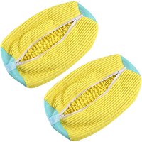Vilscijon 2-Piece Yellow Shoe Wash Bags for Washing Machines - Lazy-Friendly Shoe Protector Bags to Prevent Deformation