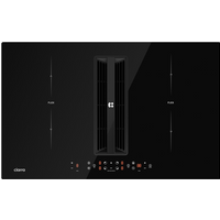 CIARRA ONE inductiekookplaat van 83 cm gecombineerd met afzuigkap, met geïntegreerde Plasma⁺-luchtzuivering, 4 kookzones met boost-flexzone, model CBBEH834BBFF (installatiekit apart verkrijgbaar)