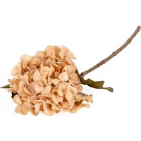 Candlelight Artificial Hydrangea Flower Stem Peach 46cm