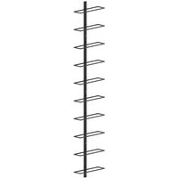 Wall-Mounted 10 Bottle Square Wine Rack Premium Metal Wine Display Holder Space-Saving Storage Solution for Home & Commercial Use