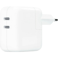 Originele Apple - 35 W - Dual Power Adapter - 2x USB-C Poorten - Wit