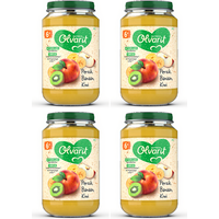 Olvarit fruitsnack 6 maanden+ perzik banaan kiwi 200 g * 4