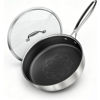 Tri-ply Stainless Steel non-stick Deep fry pan 26cm