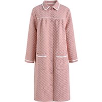 IZURIA lapel pink long sleeved robe L