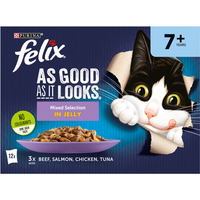 Felix As Good As It Looks Mixed Selection in Jelly 7+ Years 12 x 85g (1.02kg)
