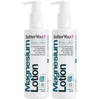 Better You Magnesium Body Lotion with Shea Butter & Coconut Oil for Hydration & Skin Barrier, Fast-Absorbing, Citrus Vanilla Scent, 180ml (2 Packs)