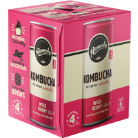 Remedy Kombucha Wild Berry 4 X 330ml