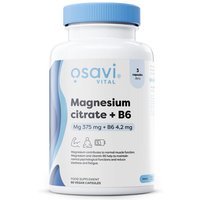 Osavi Magnesium Citrate + Vitamin B6 Muscle Relaxation 375mg Vegan Capsules - 90 Capsules