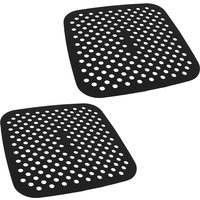 BLACKMOOR Flat Silicone Air Fryer Liner Set of 2 - Medium