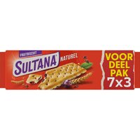 Sultana fruitbiscuit naturel voordeelverpakking 306 g