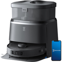 ECOVACS DEEBOT T30 OMNI Robot Vacuum Cleaner with Mini Station - 11,000 PA, 70℃ Hot Water Mop Washing, TruEdge™ Adaptive Edge Mopping, ZeroTangl Brush Design