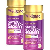 Wellgard Multivitamin Women's Health Support Gummies Citrus for Women 50 Plus - 60 Gummies (2 Packs)