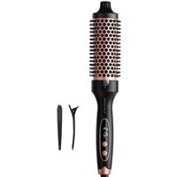Wavytalk Thermische Borstel, Blowout Boost Ionisch Verwarmde Ronde Borstel, voor Gladder & Glanzender Haar, Eenvoudig in Gebruik & Minder Beschadiging, 38 mm Diameter, 5 Temperatuurinstellingen, Dubbel Voltage, EU-stekker, Roségoud