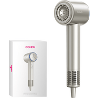 CONFU F10 hogesnelheidsföhn, snelheid van 11 W, 1600 W, negatieve ionen met hoge concentratie, haarverzorging, krachtige luchtstroom, efficiënt snel drogen, wit