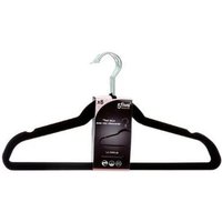 5five Velours hanger set - Zwart, 8 stuks