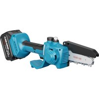 FLORA GUARD 6-Inch Cordless Brushless Mini Chainsaw with 2×3000mAh Makita Batteries & Charger – 600W High-Speed Electric Chainsaw with Manual Lubrication System (Oil Not Included), Handheld Tree Trimmer
