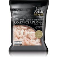 Arctic Royal Black Bag Premium Cooked/Peeled Coldwater Prawns Extra Large 454 g (400g net)