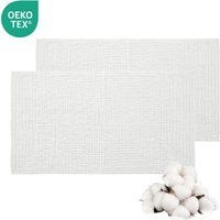 LeBonsoir 100% Cotton Towels Set, Muslin Cloths for Baby Pack of 2 - Soft 6-Layer Cotton for Delicate Skin - 70*140cm Large Size - Absorbent, Durable, Gentle Wash Cloth for Newborns and Toddlers - White,Pack of 2 (2pcs Bath Towels)