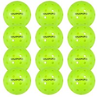 NIUPIPO 12 Delige Pickleball Buitenset – Hoogwaardig en Duurzaam, Diameter 74 mm, PE-Materiaal, Geschikt voor Buitensport, Past bij Diverse Weersomstandigheden