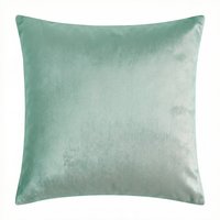 Deconovo Nederlandse fluweel kussenhoes, licht groen, 50 x 50 cm, 1 stuk