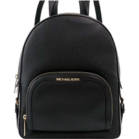 MICHAEL KORS JAYCEE medium lederen rugzak met pebbled-afwerking - Zwart