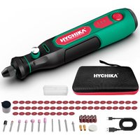 HYCHIKA 3.6 V Battery Multifunctional Tool Kit - 77-Piece Accessories for Drilling, Grinding, Polishing, Engraving, Mini Rotary Tool with Adjustable Speed and USB-C Charging