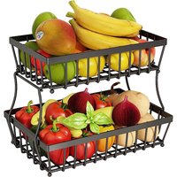 SRD Black Fruit Vegetable Basket (Medium Size)