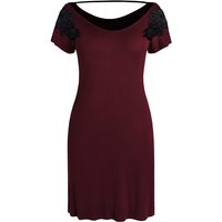 IZURIA round-neck wine red short sleeved nightgown L