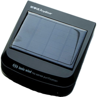 Royalstar luchtreiniger voor in de auto – negatieve ionen en dubbele voeding via zonne-energie/USB, ultrastil, compact en draagbaar, energiebesparend, krachtige dekking van 12 m³