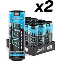 Applied Nutrition ABE Energy Drink Blue Lagoon - 12 x 330ml (2 Packs)