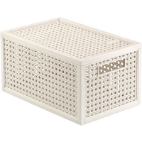 Curver Kaya opbergmand - 7 liter - 18,8 x 30 x 15,4 cm - Wit - Premium opbergoplossing, duurzaam kunststof, moderne huisorganisatie